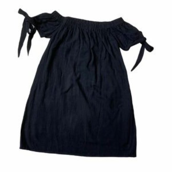 Lulu's Black Off the Shoulder Mini Dress S - Picture 1 of 8
